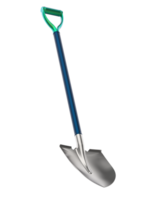 Shovel isolated on background. 3d rendering - illustration png