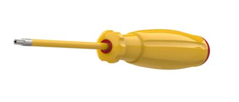 Screwdriver isolated on background. 3d rendering - illustration png