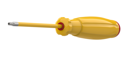 Screwdriver isolated on background. 3d rendering - illustration png