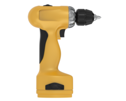 Electric screwdriver isolated on background. 3d rendering - illustration png