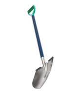 Shovel isolated on background. 3d rendering - illustration png