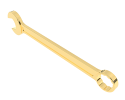 Wrench isolated on background. 3d rendering - illustration png