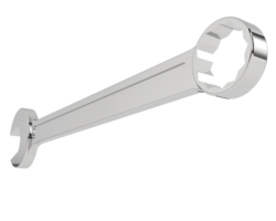 Wrench isolated on background. 3d rendering - illustration png