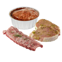 fresh pork steak cut out isolated transparent background png