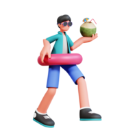 3D Character Male Holiday Illustration png