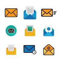 Mail icon, Multicolor Vector icon design