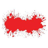 red paint splashes vector