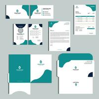 Creative Branding Identity Design. Company Stationery Business Card, Id Card, Invoice, Envelope, Folder, LetterHead Vector Design.