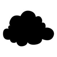 Toy cloud icon vector. Baby clouds illustration sign. Cloud symbol or logo. vector