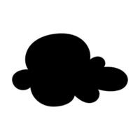 Toy cloud icon vector. Baby clouds illustration sign. Cloud symbol or logo. vector