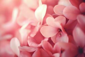 AI generated Blurred pink petals background. Generate ai photo