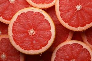 AI generated Creative Grapefruit banner. Generate Ai photo