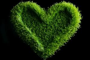 AI generated Verdant Heart grass. Generate Ai photo