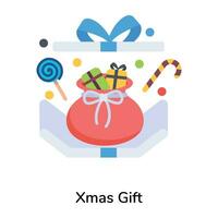 Trendy Xmas Gift vector