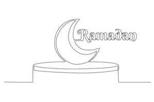 un mes de Ramadán vector