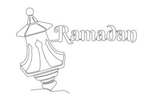 un Ramadán linterna vector