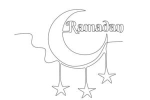 un concepto de el santo mes de Ramadán vector