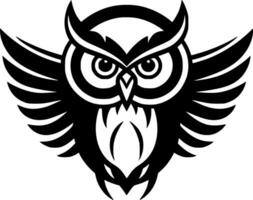 Owl - Minimalist and Flat Logo - Vector illustration