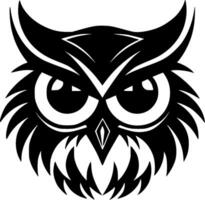 Owl, Minimalist and Simple Silhouette - Vector illustration