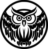 Owl - Minimalist and Flat Logo - Vector illustration