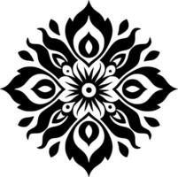 Mandala - Minimalist and Flat Logo - Vector illustration