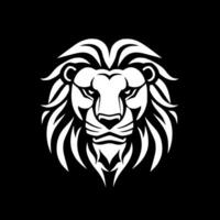 Lion - Black and White Isolated Icon - Vector illustration