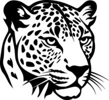 Leopard, Minimalist and Simple Silhouette - Vector illustration