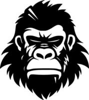 Gorilla, Minimalist and Simple Silhouette - Vector illustration