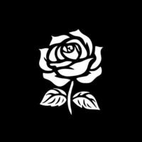 Flower - Black and White Isolated Icon - Vector illustration