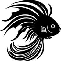 Fish, Black and White Vector illustration