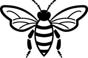 Bee - High Quality Vector Logo - Vector illustration ideal for T-shirt graphic