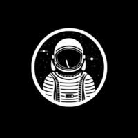 astronauta, minimalista y sencillo silueta - vector ilustración