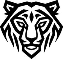 Tigre - minimalista y plano logo - vector ilustración