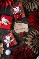 Scandinavian style Christmas paper decoration photo