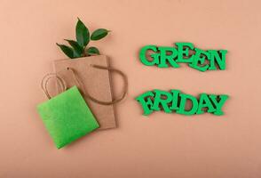 Green Friday eco friendly concept photo