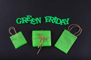 Green Friday eco friendly concept photo