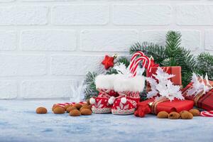 Sinterklaas or Saint Nicholas celebration concept photo