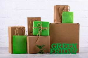 Green Friday eco friendly concept photo