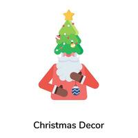 Trendy Christmas Decor vector