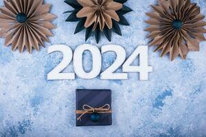 New Year composition with 2024 number photo