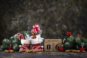 Sinterklaas or Saint Nicholas celebration concept photo