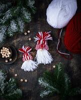 Hand made Scandinavian nisse or Santa Claus photo