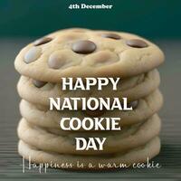 National cookie day event poster design. banner, poster, greeting, card, event, tradition, graphic, design vector