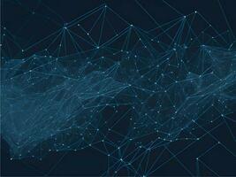Abstract technology plexus futuristic data network line background photo