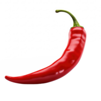 ai généré rouge chaud le Chili poivre isolé sur transparent Contexte png