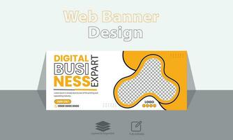 Business banner for web and social media template vector