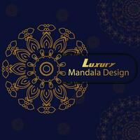 Luxury mandala design vector