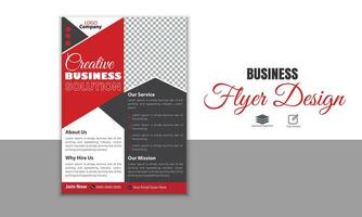 Vector simple corporate business flyer design template