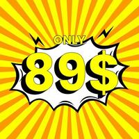 Dollar price tag icon perfect promotional design solution Price 1-100 dollars, ideal for your promotional projects. create creatives with our exclusive icons. increase the attractiveness of your ads vector