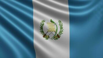 hacer de el Guatemala bandera revolotea en el viento de cerca, el nacional bandera de foto